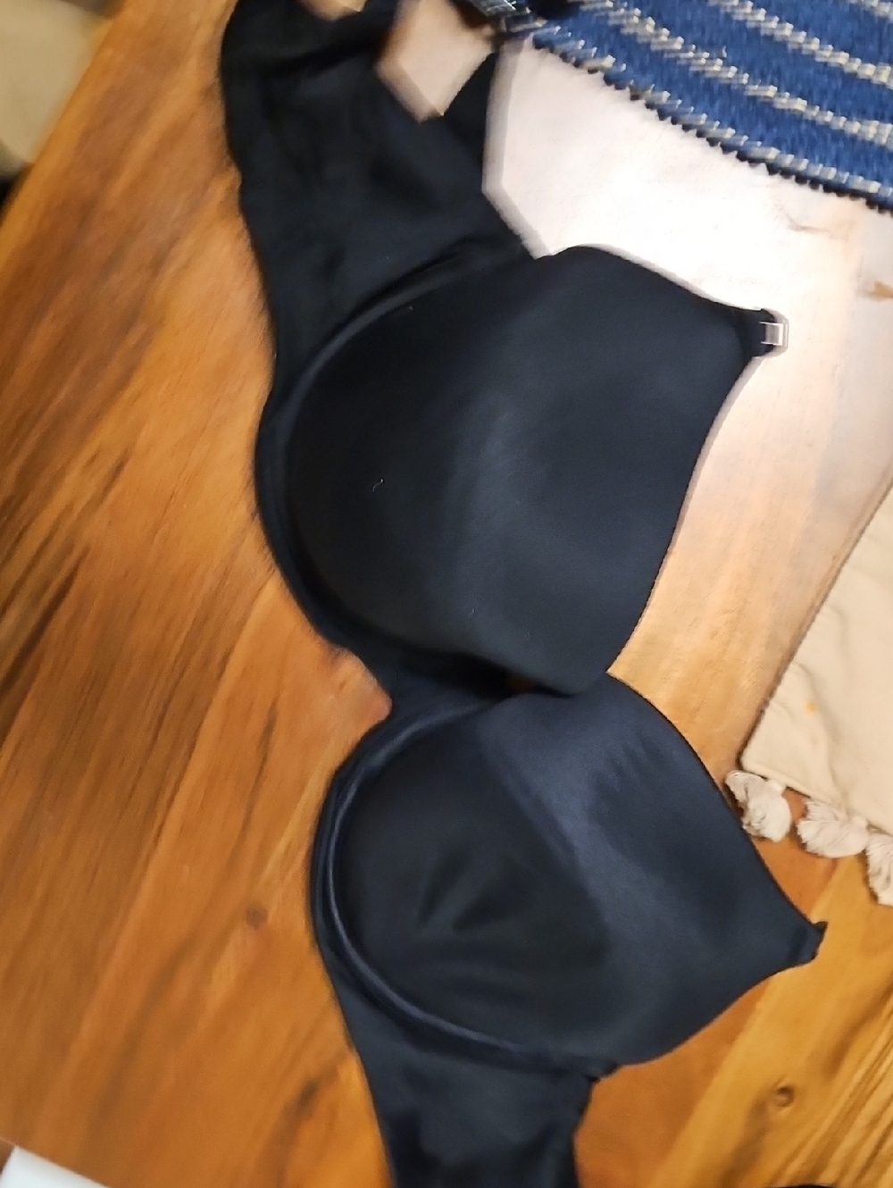 Auden Black Smooth Molded T-Shirt Nursing Bra 32DDD